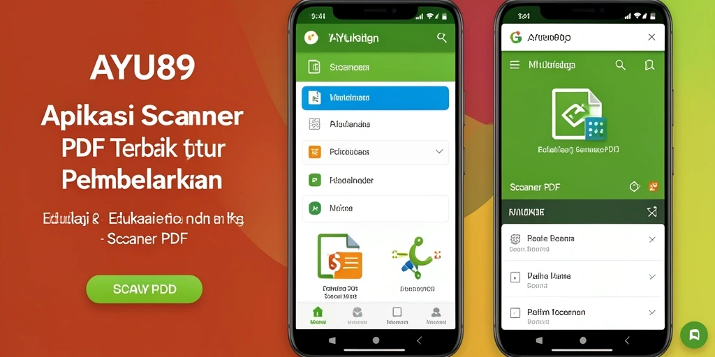 Antarmuka AYU89 yang ramah pengguna untuk Scanner PDF.
