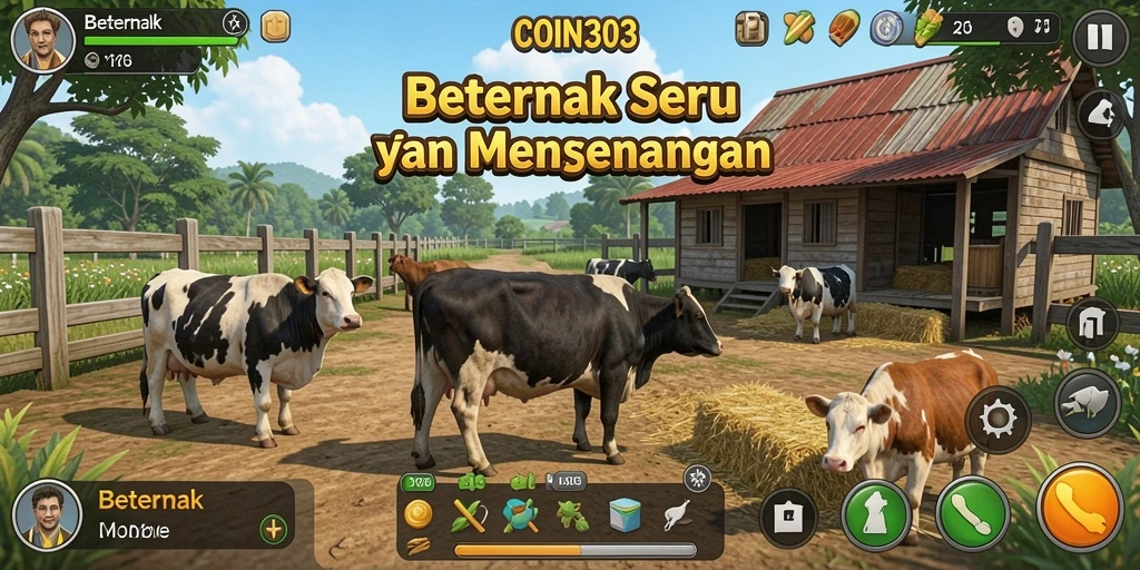 Antarmuka COIN303 yang menarik saat bermain Beternak.