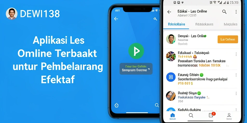 Antarmuka aplikasi DEWI138 yang intuitif dan mudah digunakan.