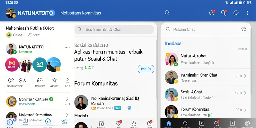 Antarmuka pengguna NATUNATOTO yang sederhana dan menarik.