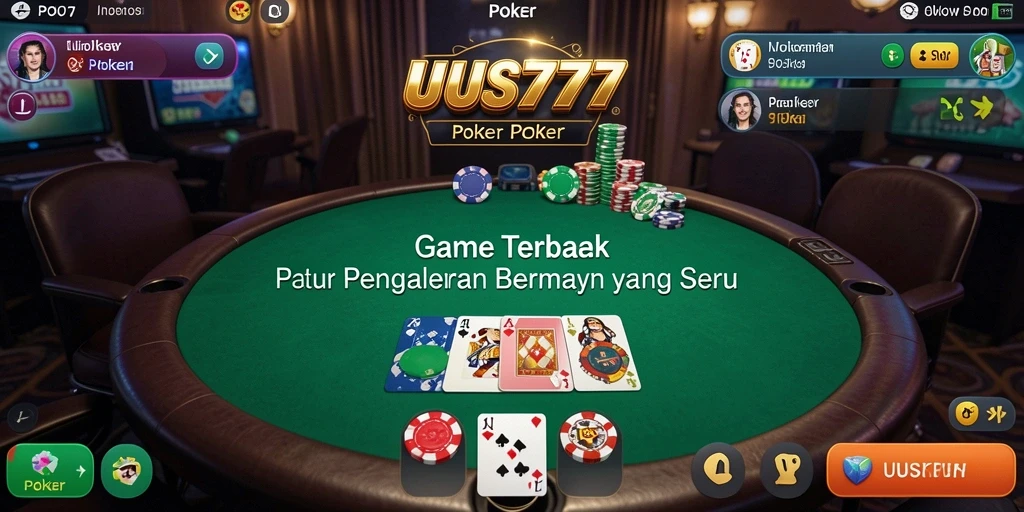 Screenshot UUS777 menampilkan antarmuka permainan Poker yang menarik dan interaktif.