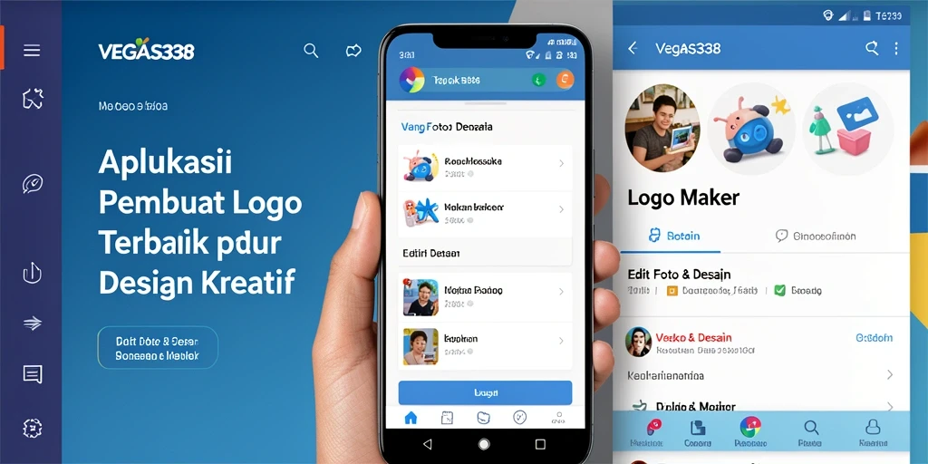 Antarmuka VEGAS338 yang intuitif untuk desain logo kreatif.