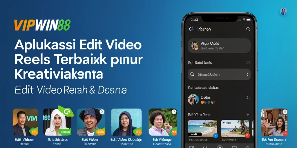 Antarmuka VIPWIN88 yang intuitif untuk Edit Video Reels.