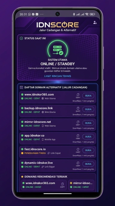 Link Alternatif Idnscore untuk Pengguna Android